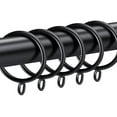 thumbnail image 1 of 30 PCS Curtain Rings, 1.5 Inch Curtain Rings Metal Drapery Ring for Curtain Rods Black, 1 of 7