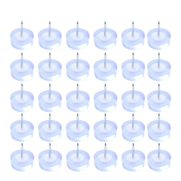 NIAIZEK Clear Upholstery Tacks 30-Pack for Sofa Repair, Furniture Pins Ideal for Home and Office Use