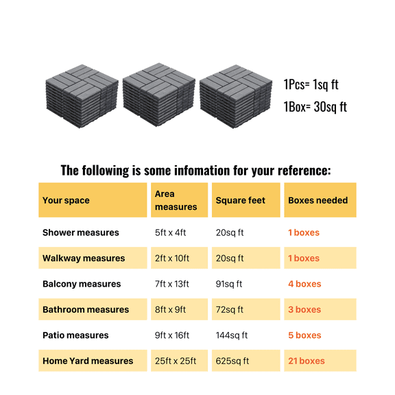 30 PCS Easy Snap Lock Modern Checkerboard Interlocking Deck Tiles, 12x12 Light Gray Acacia Wood Plastic Composite Outdoor Flooring for Patio Balcony Poolside Garden Porch Rooftop RV DIY Backyard