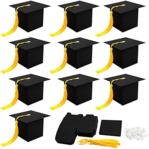 30 PCS Graduation Cap Candy Graduation Cap Gift Boxes for Graduation ...