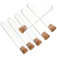 thumbnail image 1 of 30-Pack Clear Glass Test Tubes with Cork Stoppers for Laboratory, Candy Storage, Craft Projects, and Uses, 1 of 6