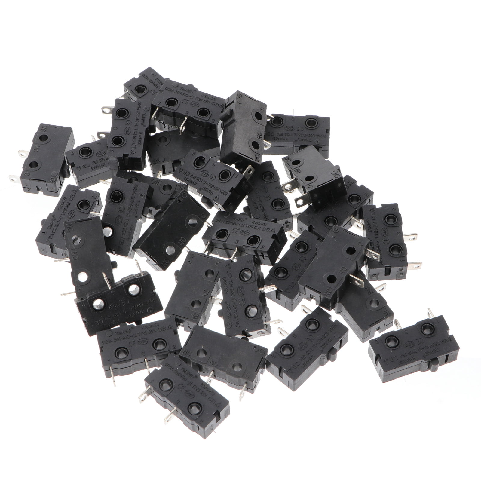 10 Pz Microswitch Con Rotella A Leva Pulsante Fine Corsa