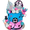 thumbnail image 1 of 30 PCS Music Cake Toppers Musical Birthday Cake Decorations for Musical Karaoke Theme Birthday Supplies (Style1), 1 of 4