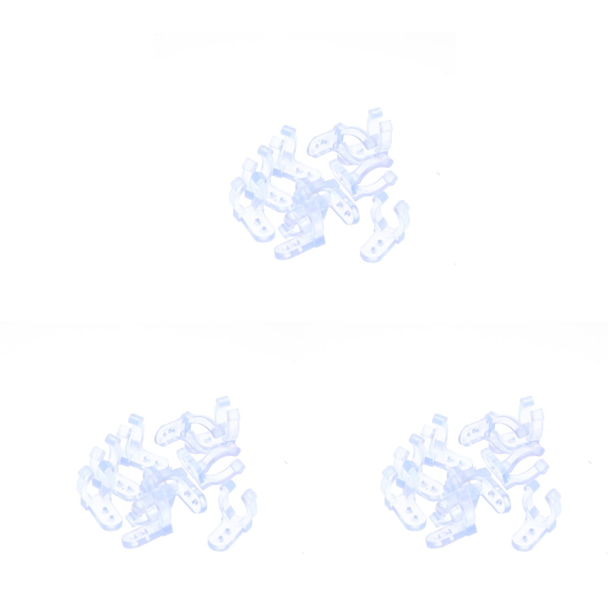 30 PCS LED Rope Light Mounting Clips for Outdoor Use, Flexible Clear ...