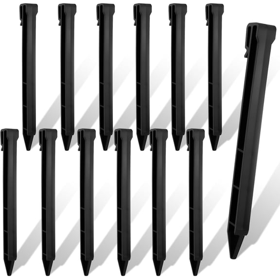 30 PCS Plastic Landscape Stakes, 9.7 Inch Garden Stakes,Heavy Duty Landscape Anchoring Spikes, Plastic Stake Tent Stake for Edging Terrace Board,Grass Barrier, Garden Liner