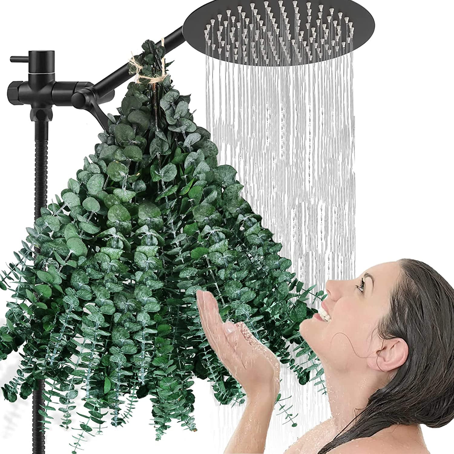30 PCS Real Dried Eucalyptus Plant Large Stems for Shower, 100 Natural Fresh Eucalyptus Leaves