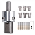 thumbnail image 1 of 30 PCS Ring Drill Bit Set, 16-21 mm Blades Wood Ring Drill Bit Wooden Ring Maker Steel Wood Bead Drill Bit,1 x handle,6 x blades(16mm/17mm/18mm/19mm/20mm/21mm),20 x drills,1 x spanner,2 x Screw, 1 of 4