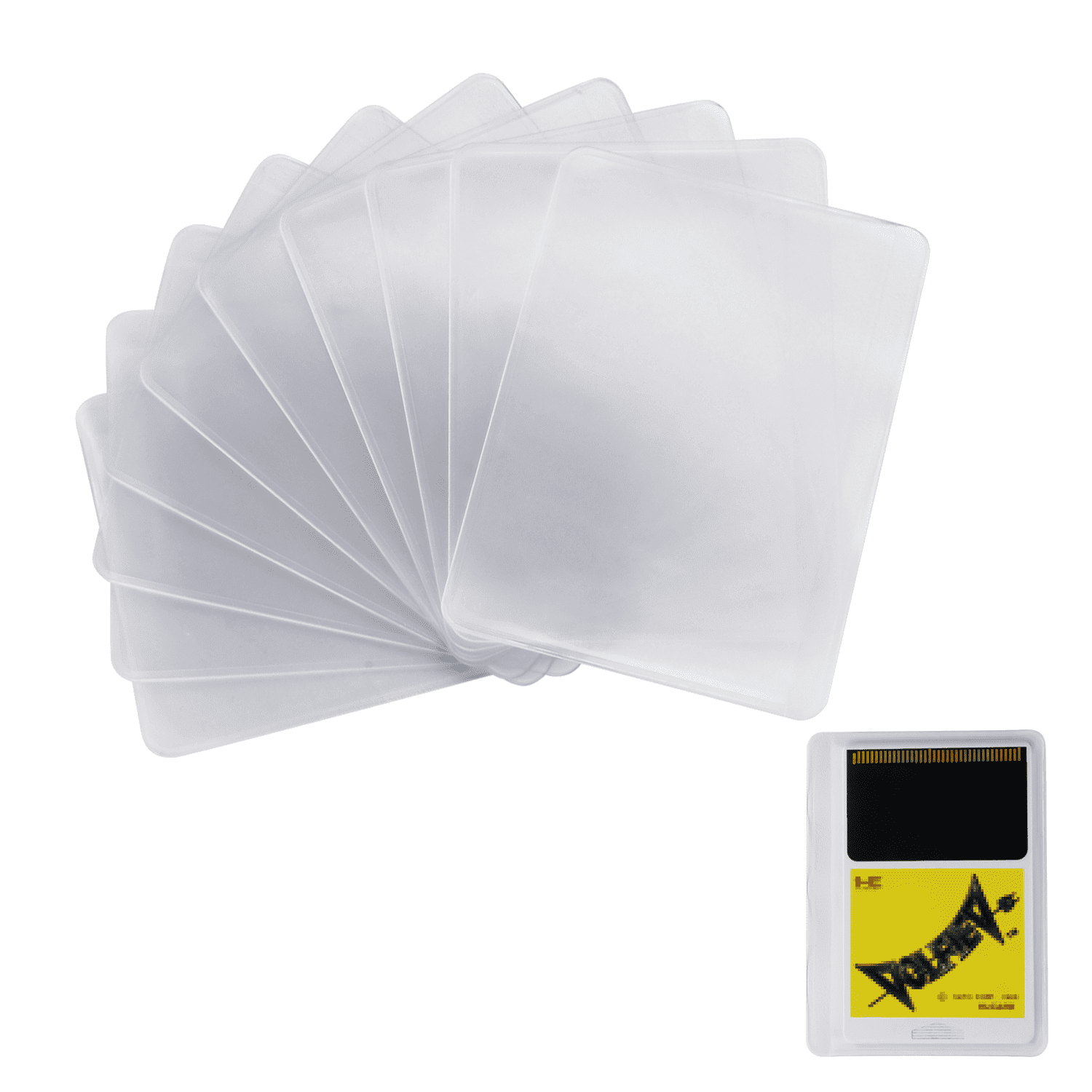 hu card sleeves ADVcer 600 Pack Sleeves, 2.5" x 3.5" Acid Free PP Ultra Clear Collectible Trading Card Protective for Standard Board Games, MTG Magic The Gathering, Yugioh, Baseball Football Sports Cards These are the XL and XXL cards PC Engine HuCard Protectors 30
