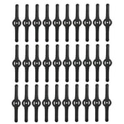 30 PCS String Trimmer Head Blades Replace, Weed Eater Wacker Blades Plastic Replacement, Universal Weed Warrior Trimmer Head, Cutter Accessories for Cordless Grass Trimmer Lawn Mowers, Black