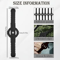 30 PCS String Trimmer Head Blades Replace, Weed Eater Wacker Blades Plastic Replacement, Universal Weed Warrior Trimmer Head, Cutter Accessories for Cordless Grass Trimmer Lawn Mowers, Black