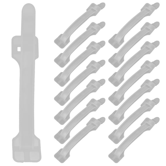 Homoyoyo White Plastic Box Handles for Pastry and Cake Boxes 30Pcs