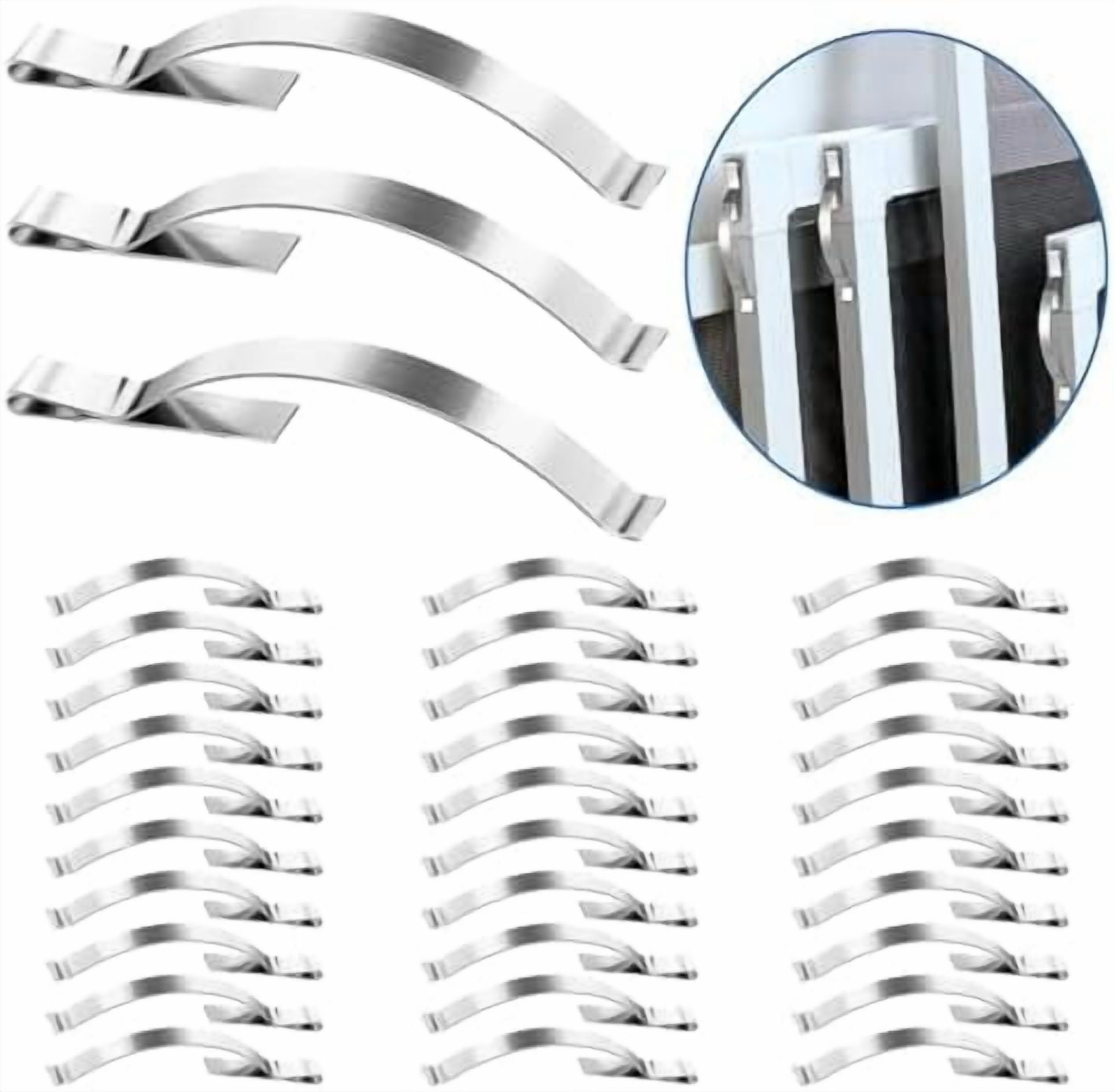 30 PCS Window Screen Tension Spring Clips - Securely Hold Screens in ...