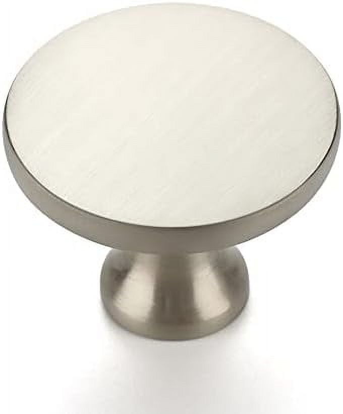 30 Pack 11/4 Inch Brushed Nickel Round Kitchen Knobs,Zinc