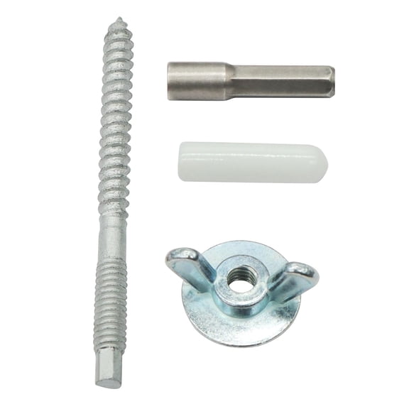 30 Pack 1/4"-20 x 2-1/4" Hurricane Anchor Kit, Hardware Installation Guide Anchoring Set for Window Board Panel Shutter Mounting and Fastening