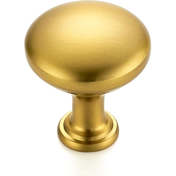 30 Pack 1 Inch Diameter Gold Mini Round Solid Kitchen Cabinet Knobs Drawer Pulls for Dresser Closet Door Knobs Drawer Cabinets