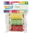 thumbnail image 1 of 30 Pack 10.9 Yard Craft Twine Set, Green Yellow Red, Vibrant Durable Twine for DIY Crafts, Gift Wrapping, Party Favors, Home Décor, Resealable Bag Packaging, Tangle Free Spools, Bulk, Mix, 1 of 1