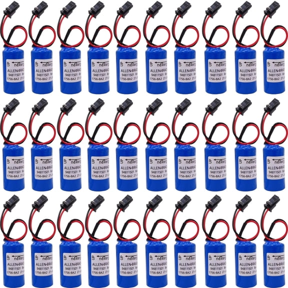 (30-Pack) 1756-BA2 PLC Controller 1800mAh Battery BR2/3A-AB 94811501 Battery for 1756-L61/2/3 CPU Battery