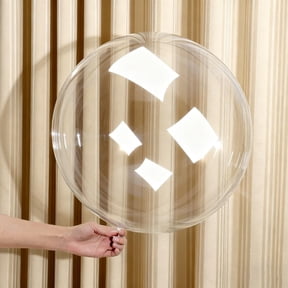 30 Pack 24 Inch Clear Pre-Stretched Bubble Balloons TPU For Helium Or Air Party Decoration