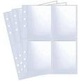 30 Pack 240 Pockets 2.5x3.5â€ Photocard Sleeves for 6 Ring A5 Binder