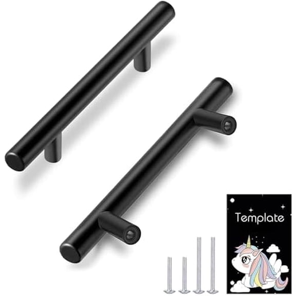 30 Pack | 3 Inch Center to Center Matte Black Cabinet Pulls Kitchen Cabinet Handles,Made of Stainless Steel,Ideal for Cabinet,Drawer,Cupboard and Wardrobe.