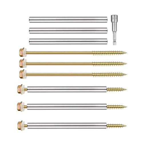 30 Pack 304 Steel Gutter Fasteners: 7 Screws, Spikes, Nails with Metal Ferrules - Durable Weather-Resistant Solution for Gutter Repair & Upkeep,