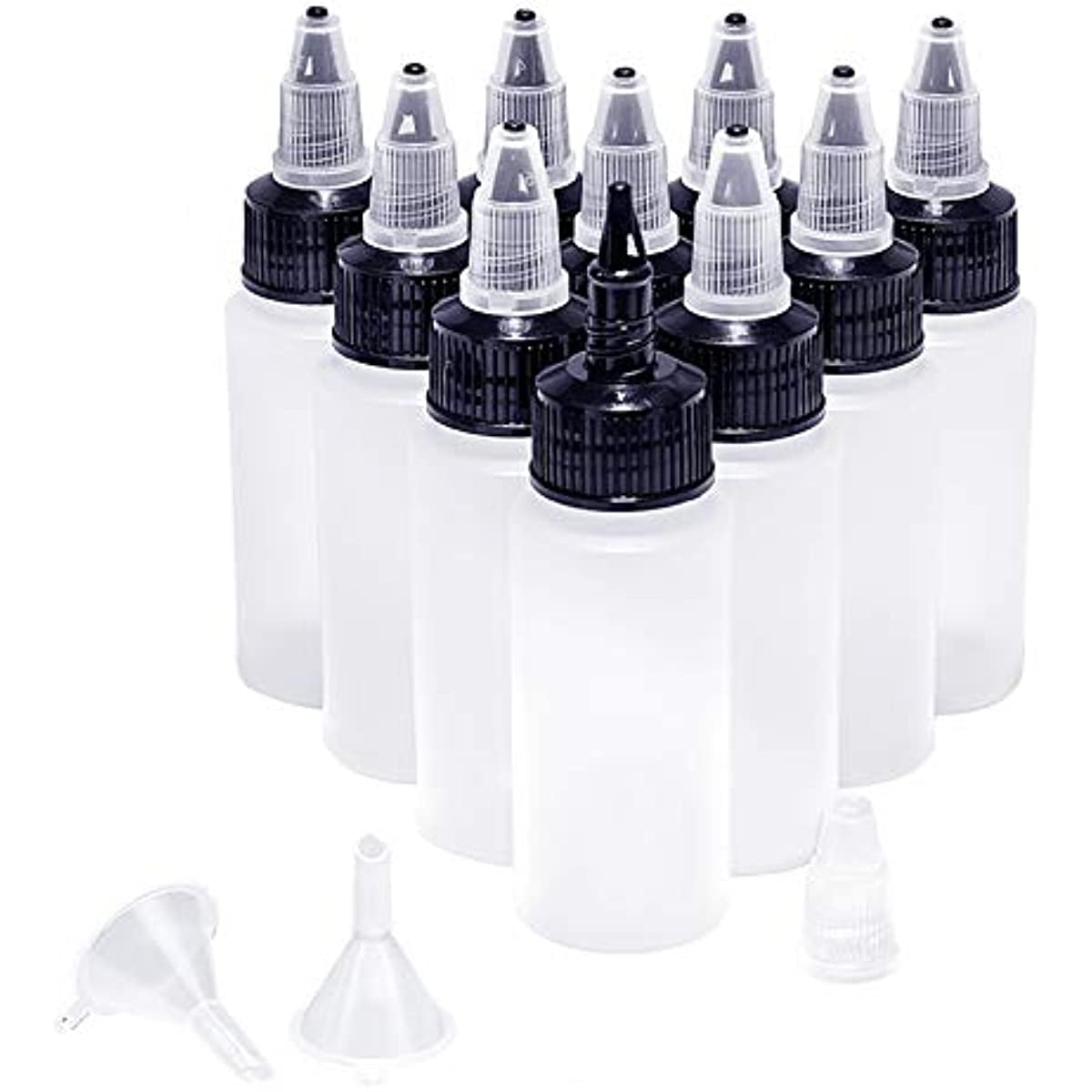 Shop PH PandaHall 30 Pack 30ml/ 1oz Squeeze Bottles Squirt Refillable  Bottles with Twist Cap 10pcs Funnel Hopper for Liquid Essential Oil Tattoo  Ink Bottle Hair for Jewelry Making - PandaHall Selected