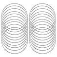 thumbnail image 1 of 30 Pack 4 Inch Silver Catcher Metal Rings Floral Hoops Wreath Macrame Creations Ring for Crafts DIY, 1 of 5