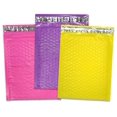 thumbnail image 1 of 30 Pack 4x8, 6x10", 8x12, 10x15 Inch Hot Pink, Yellow, Purple Assorted Combo Padded Colored Bubble Mailers, Self Seal Mailing Shipping Envelope Bags, 1 of 8