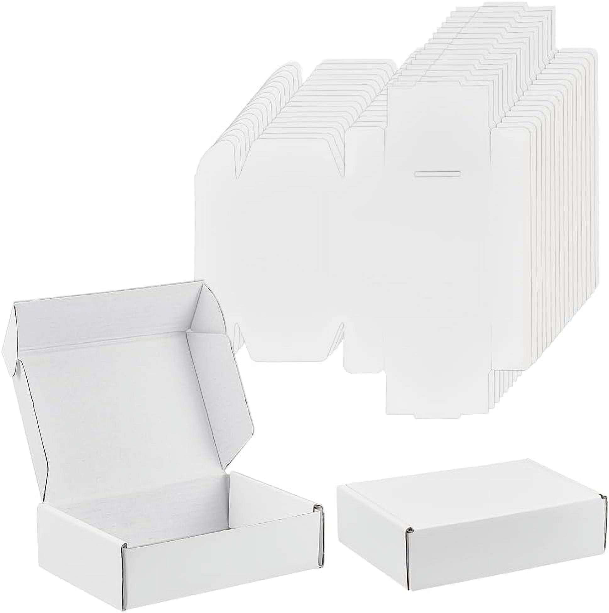 30 Pack 5.9x3.9x1.57 inch Small Shipping Boxes White