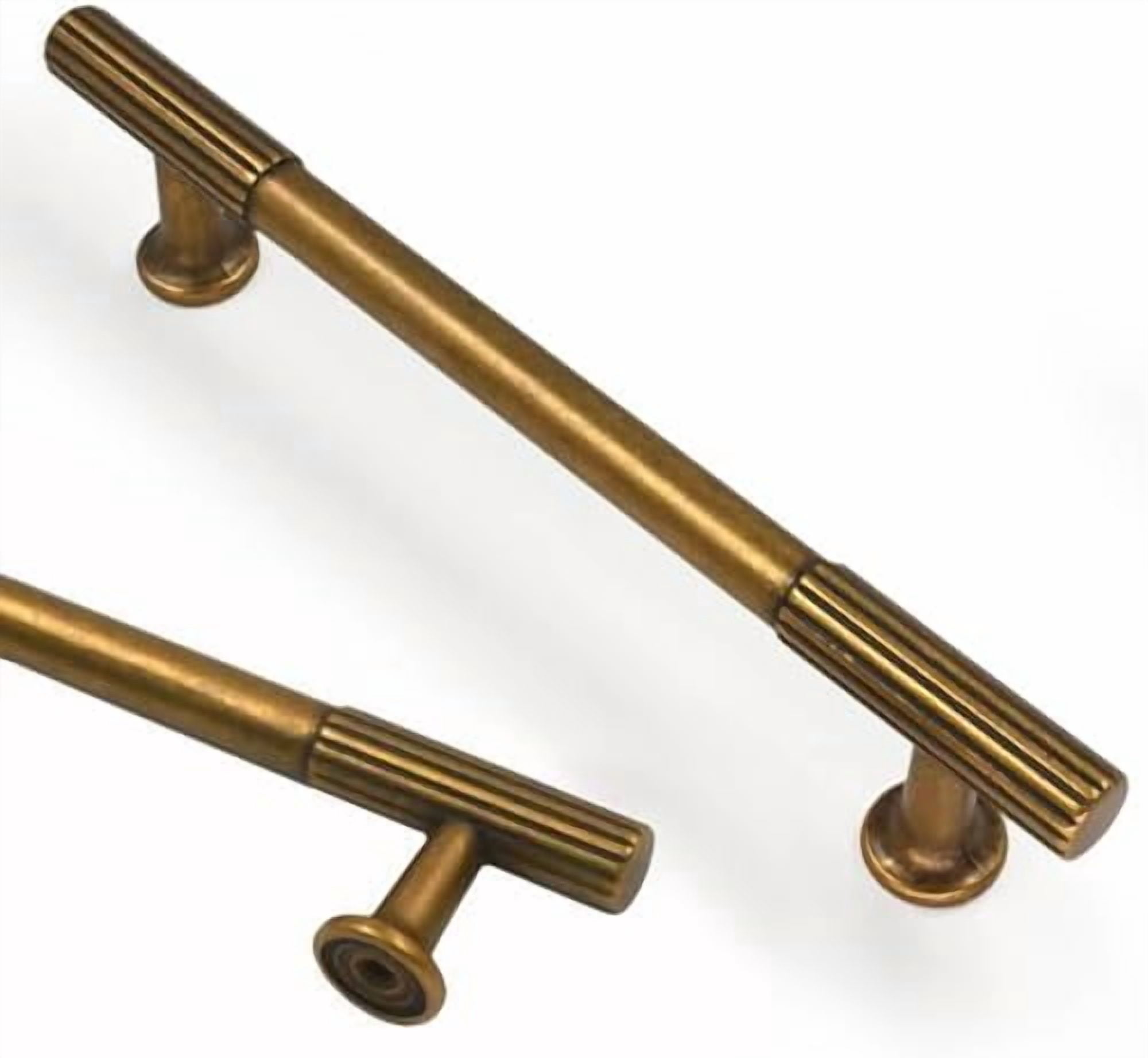 30 Pack 5 Inch(128mm) Antique Brass Cabinet pulls Kitchen Cabinet Handles, Cabinet Pulls Kitchen Cabinet Hardware for Cupboard Drawer Pulls