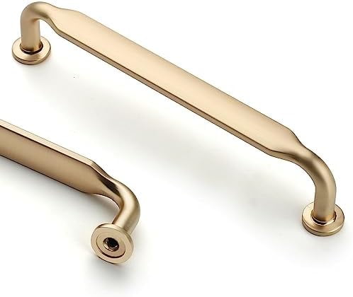 30 Pack 5 Inch(128mm) Brushed Brass Kitchen Cabinet Handles, Cabinet Pulls Kitchen Cabinet Hardware for Cupboard Drawer Pulls