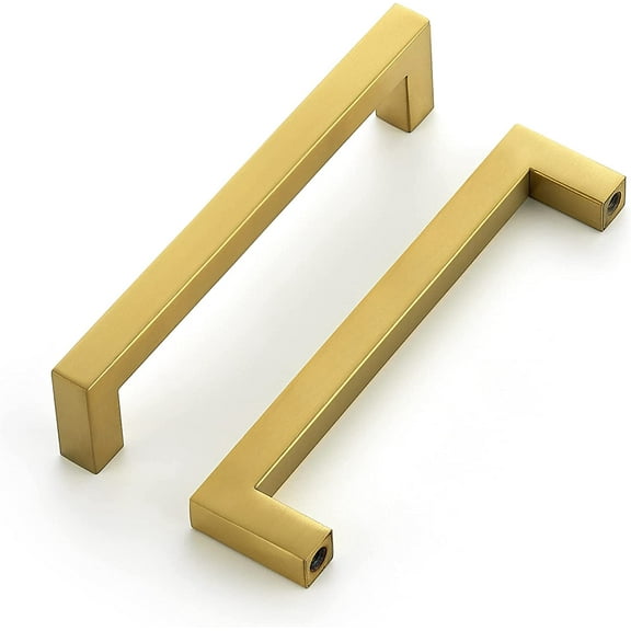 30 Pack 5 Inch Kitchen Square Cabinet Handles Matte Pulls Drawer Hardware for Cabinets Cupboard