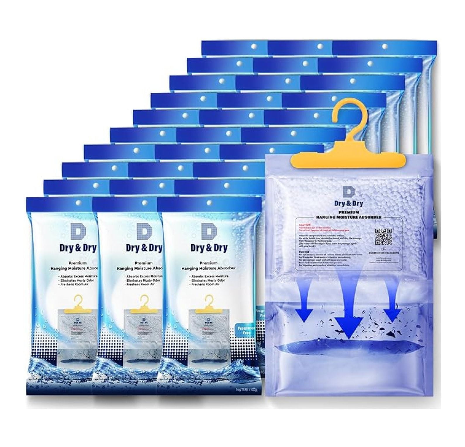 30 Pack[7 OZ] Premium Moisture Absorbers for Home for Basement Dehumdifiers for Bedroom Small - Moisture Absorber