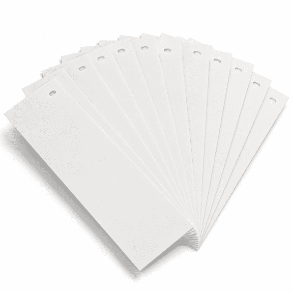 30 Pack 82.5" 3.5" Width White PVC Vertical Blind Replacement Slats