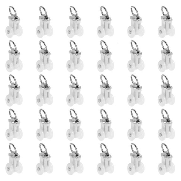 30 Pack Adjustable Length Ceiling Mount Curtain Rails Ceiling Roller for Home Offices and Hotel Decorating Applications