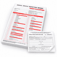 30-Pack Annual Vehicle Inspection Report Forms, 3-Ply Carbonless with ...