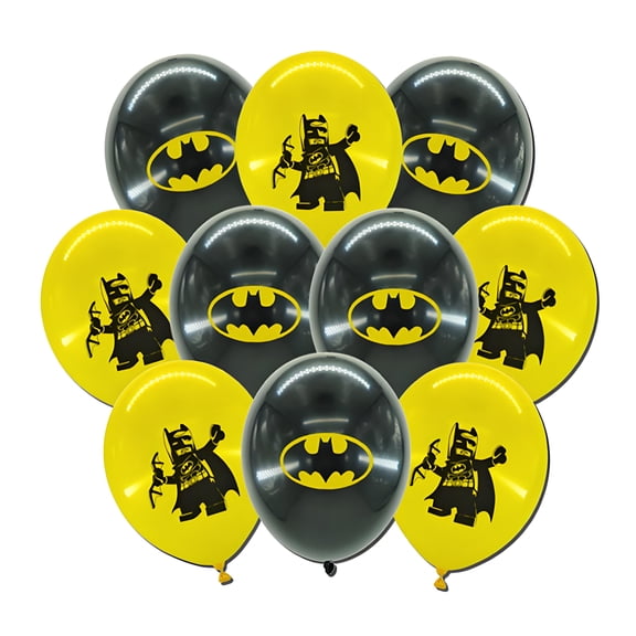 30 Pack Batman Party Balloons Decorations Anime Latex Balloons Party Supplies for Shower Birthday Decoration