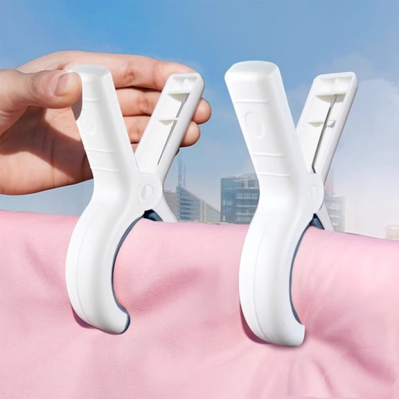 30 Pack Beach Towel Clips, Heavy-Duty Plastic Clothes Pins Quilt Drying Clips, Windproof Strong Grip Plastic Clothespins for Beach Towels, Blankets, Dry on Clothesline and Hanging Rack