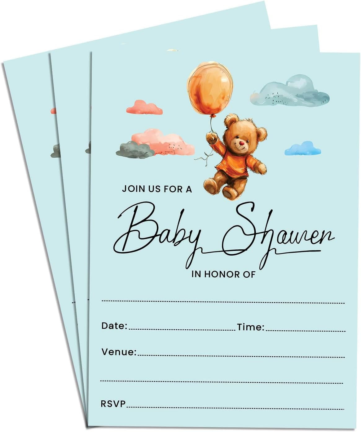 Baby Shower Invitations, image size:1165x1393