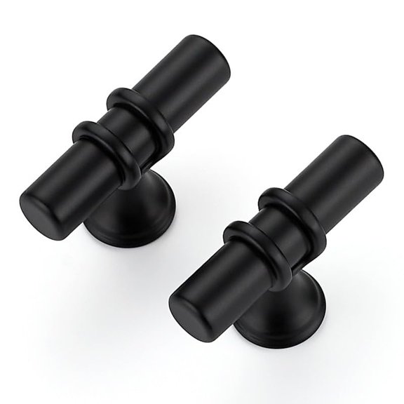 30 Pack Brushed Nickel Cabinet Knobs - Kitchen Silver Pulls for Drawer Stainless Steel Dresser Hardware 2in Length Single Hole T Bar, RDT50LS30