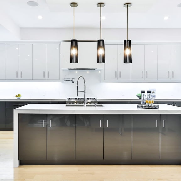30 Pack Cabinet Handles 3 Inch Brushed Nickel Cabinet Pulls Square Hardware for Kitchen Cabinets - 5 Inch Total Length