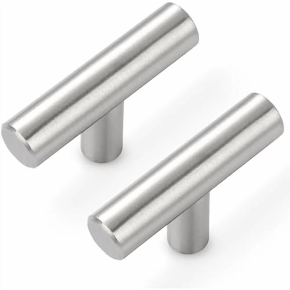 30 Pack Cabinet Knobs Brushed Nickel Cabinet Handles, Stainless Steel Single Hole Kitchen Cabinet Knobs Silver Cabinet Pulls for Kitchen Cabinets and Dressers,2 Inch Overall Length Drawer Knob