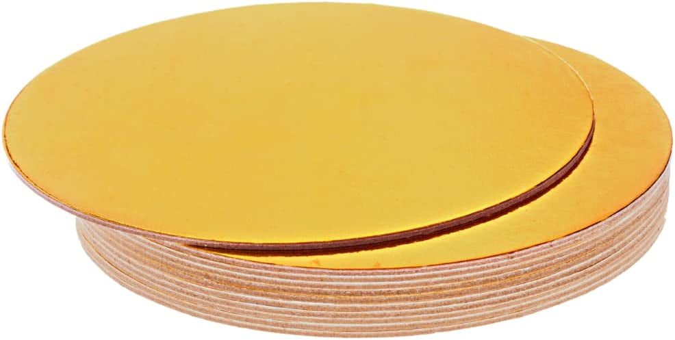 30 Pack Cake Boards 4 Inch Round Gold, Grease Proof Laminated Compressed Cardboard Circle Base ...