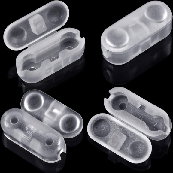 30 Pack Chain Connectors, 4mm Ball Cord Chain Clips, Plastic Roller Shade Beaded Connector for Vertical Roman Roller Blind Window Replacement/Repair(Transparent)