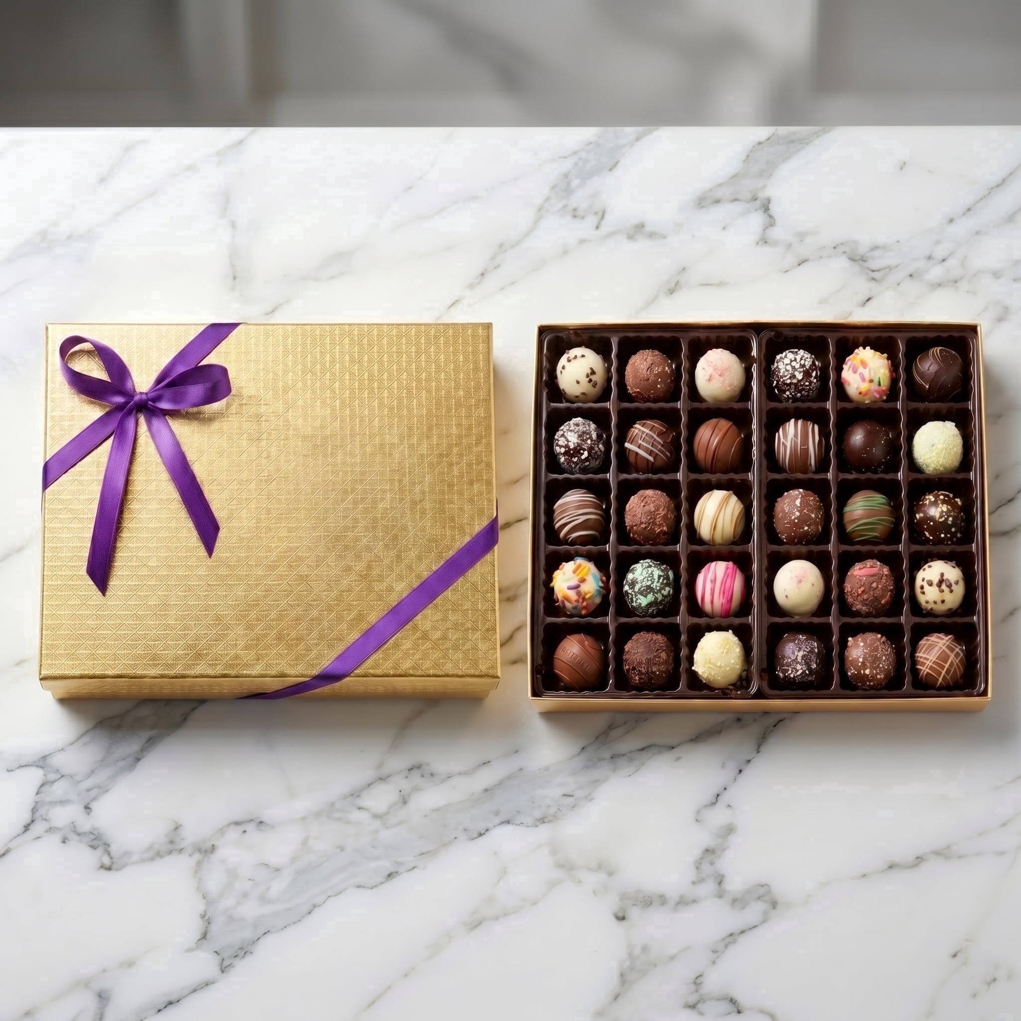 Sugar Plum Chocolates Chocolate Truffles Assorted Chocolates 30-Count 8 Oz