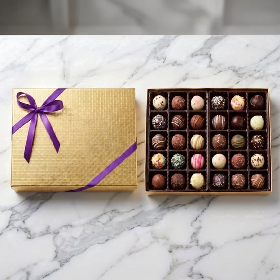 Sugar Plum Chocolates Chocolate Truffles Assorted Chocolates 30-Count 8 Oz
