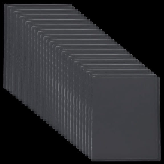 30 Pack Clear Plastic Sleeves for DIY Paper 9" x 11.5" Hard Waterptoof Rigid Print Protectors for DIY Page Sheet Document Photo Magazine Collector and Birth Certificate on Office Home