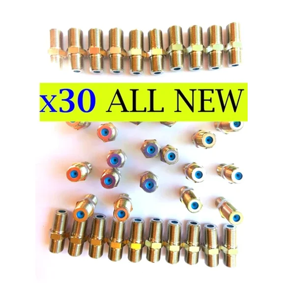 30 Pack Coax Cable F81 Barrel Connector Splice Rg6 3Ghz Coupler Dish Hd