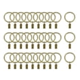 thumbnail image 1 of 30 Pack Curtain Clips Rings Strong Metal Drapery Shower Curtain Ring with Clips Rustproof 1.5" Interior Dia Bronze Tone, 1 of 7