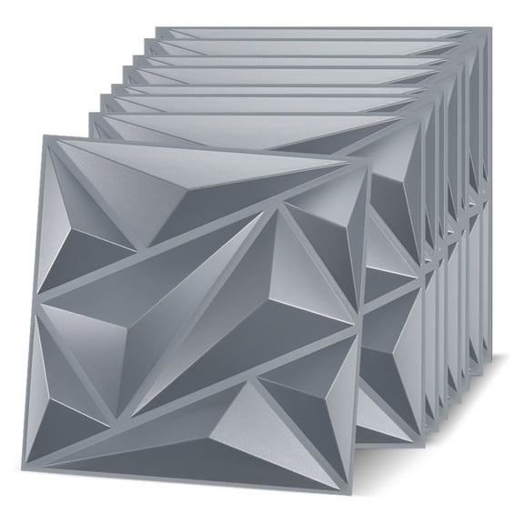 30 Pack Decorative 3D Wall Panels for Interior Wall Decor Living Room, 11.8"x11.8" Wall Art PVC Panels for Bedroom TV Background Gaming Room Decor
